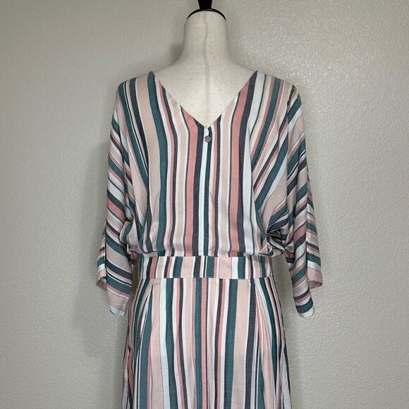 NWOT Roxy Run the Road 3/4 Sleeve Midi Dress - Picture 10 of 13